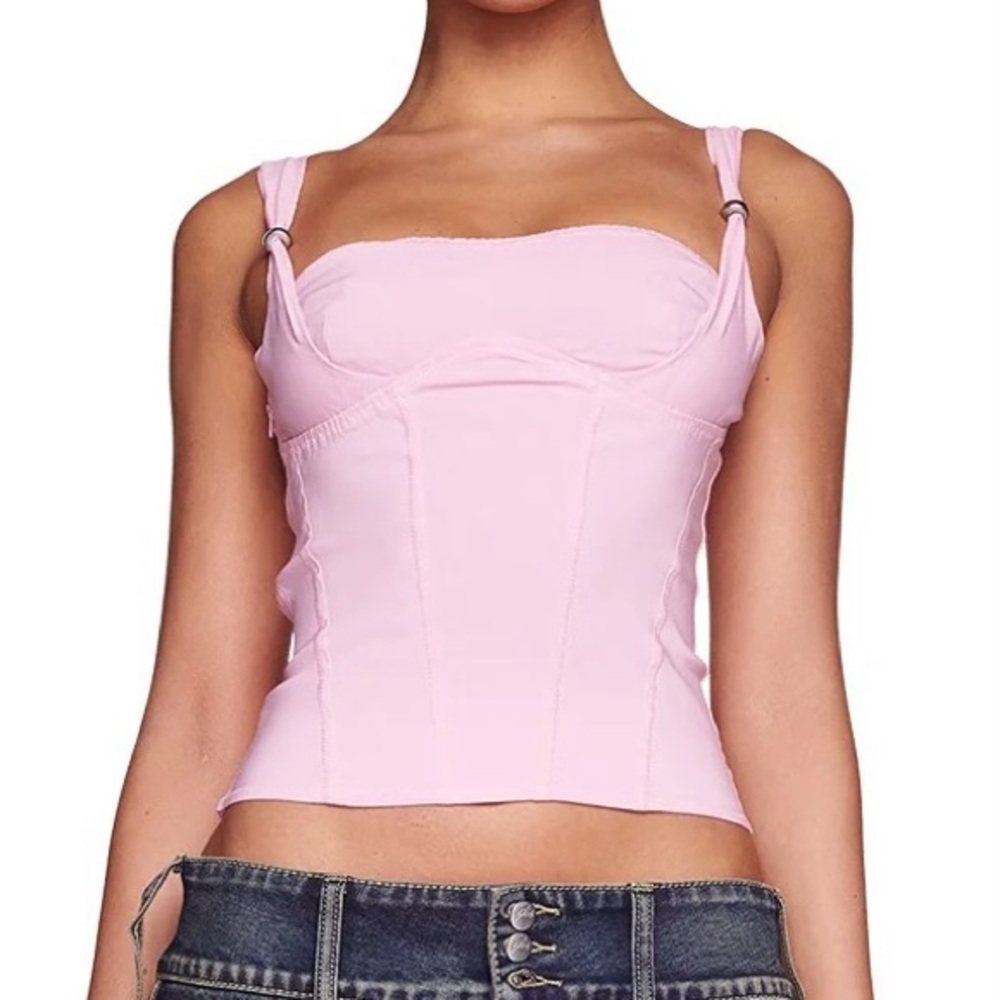 SOLD — I.AM.GIA pink idez corset top XS